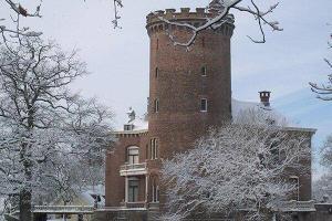 Het kasteel in de winter